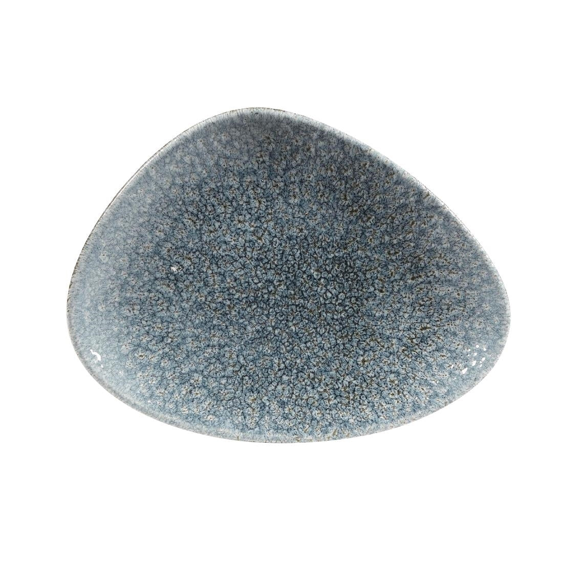 Churchill Studio Prints Raku Triangular Plates Topaz Blue 200mm (12 Pack)