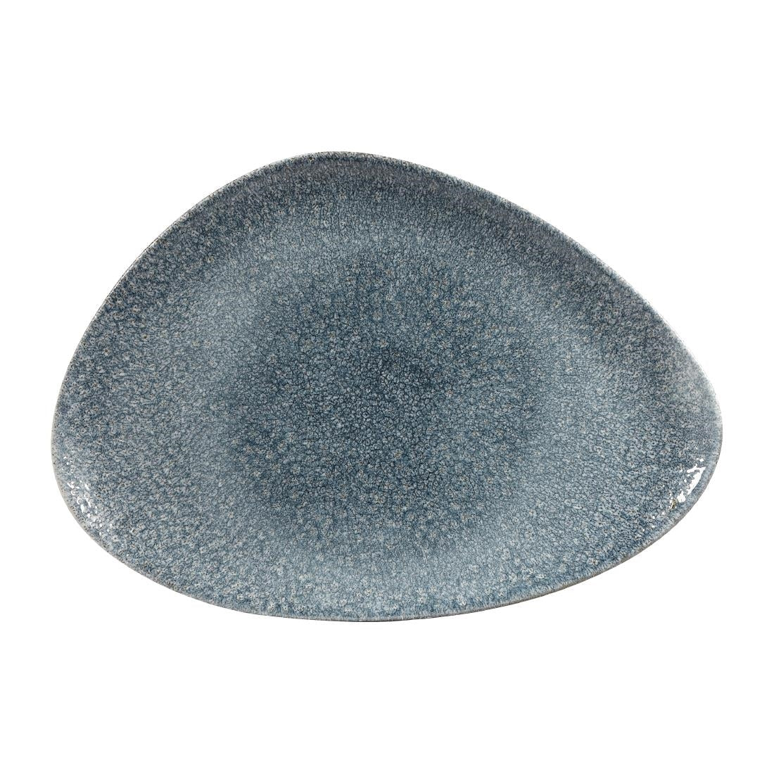Churchill Studio Prints Raku Triangular Plates Topaz Blue 356mm (6 Pack)