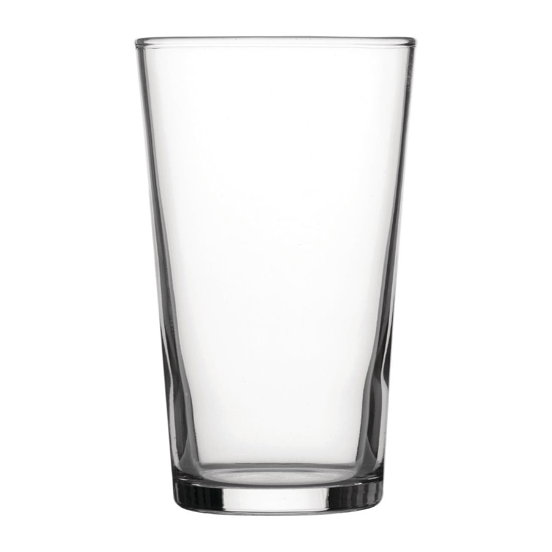 Utopia Nucleated Toughened Conical Beer Glasses 280ml CE Marked (48 Pack)
