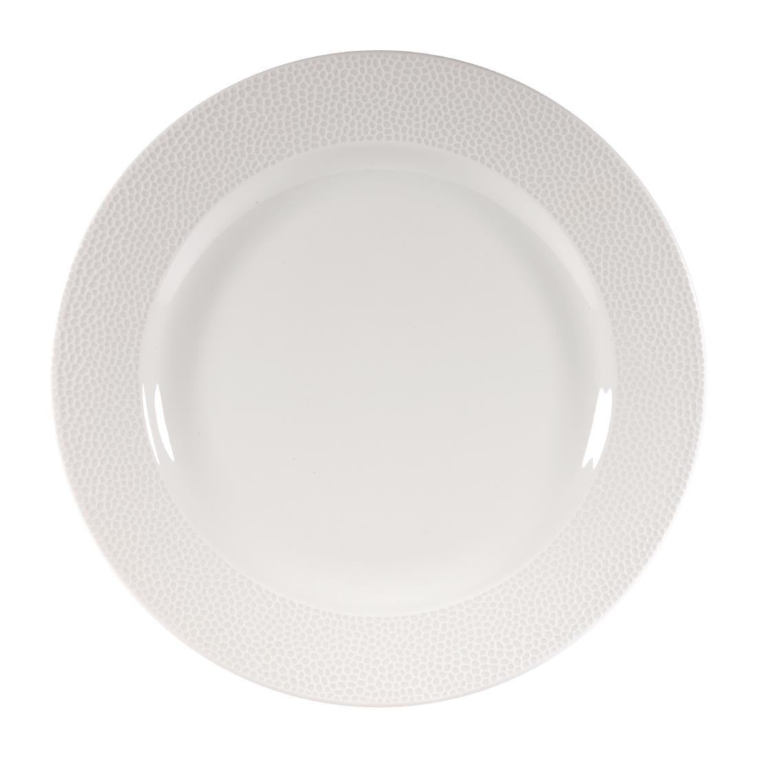 Churchill Isla Footed Plates White 276mm (12 Pack)