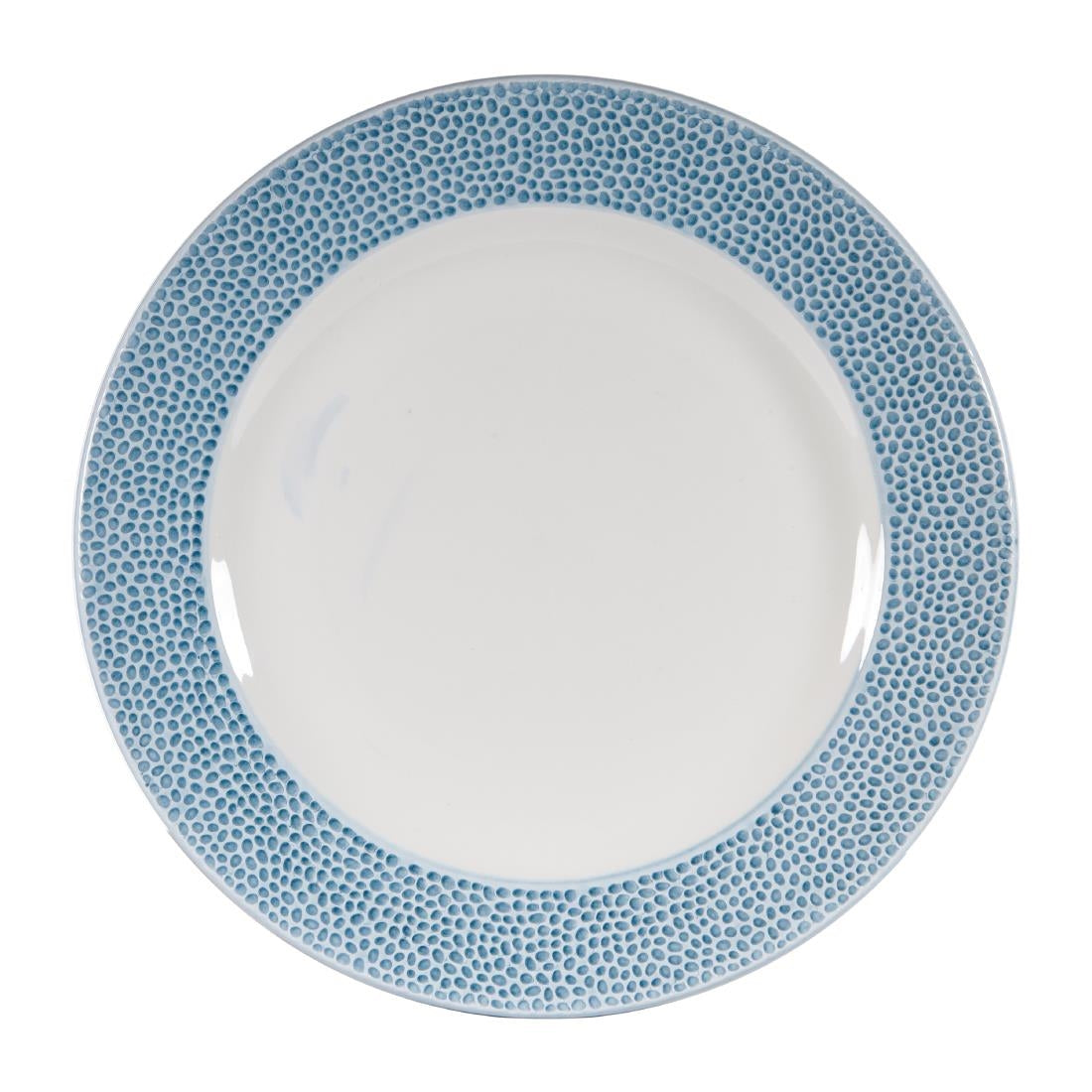 Churchill Isla Footed Plates Ocean Blue 276mm (12 Pack)