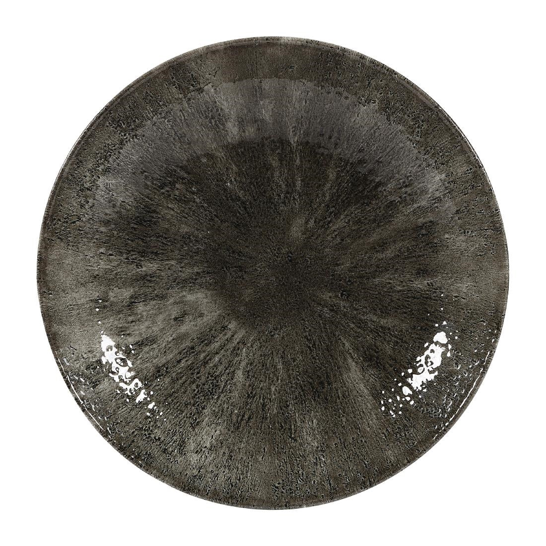 Churchill Stone Quartz Black Evolve Coupe Bowls 248mm (12 Pack)