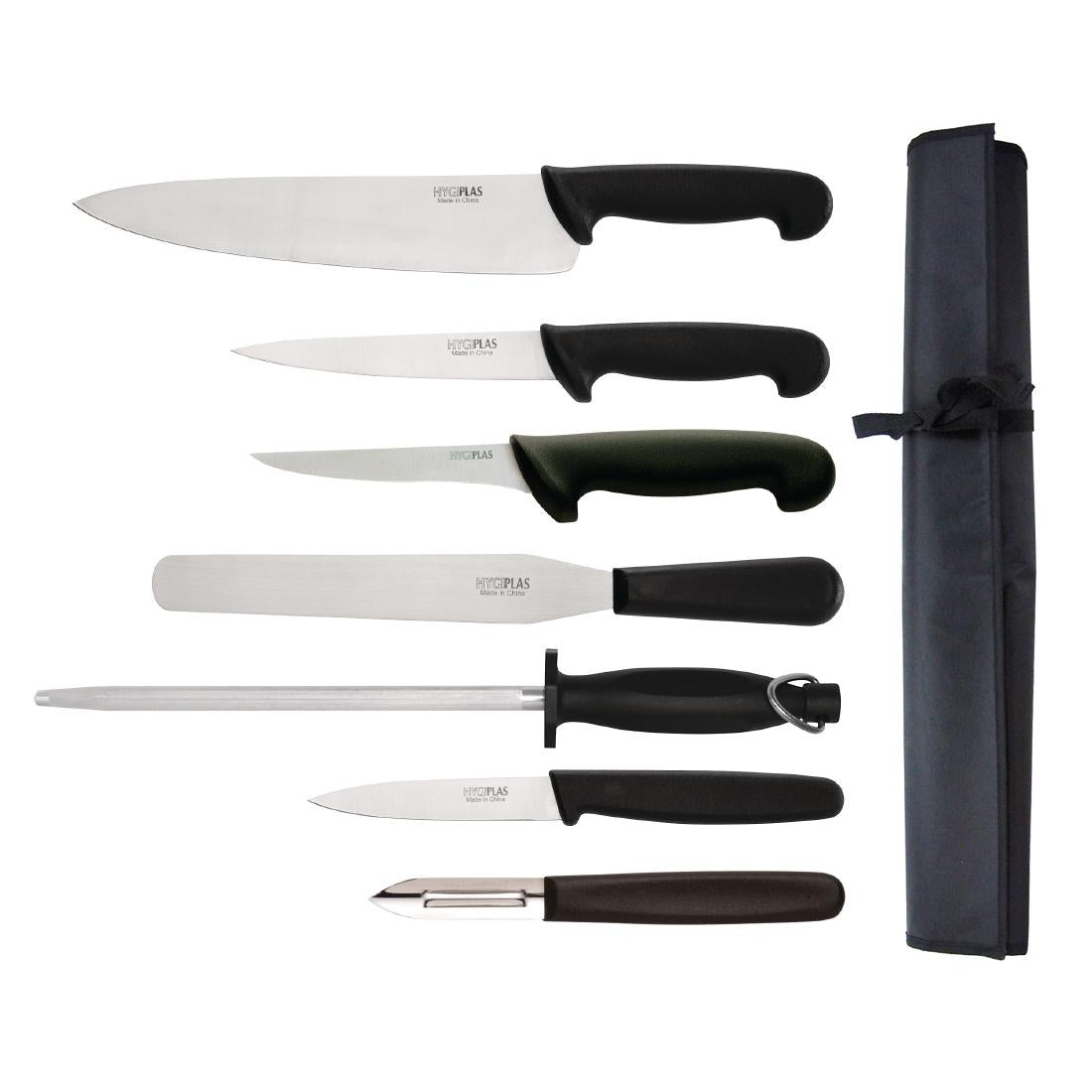 Hygiplas 7-Piece Knife Starter Set with 26.5cm Chef Knife