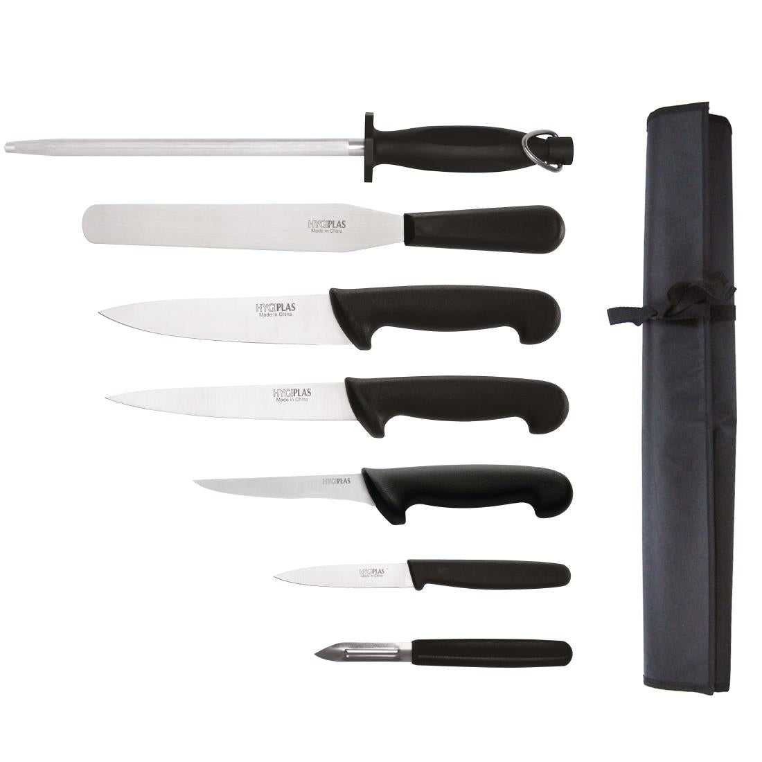 Hygiplas 7-Piece Knife Starter Knife Set with 20cm Chef Knife