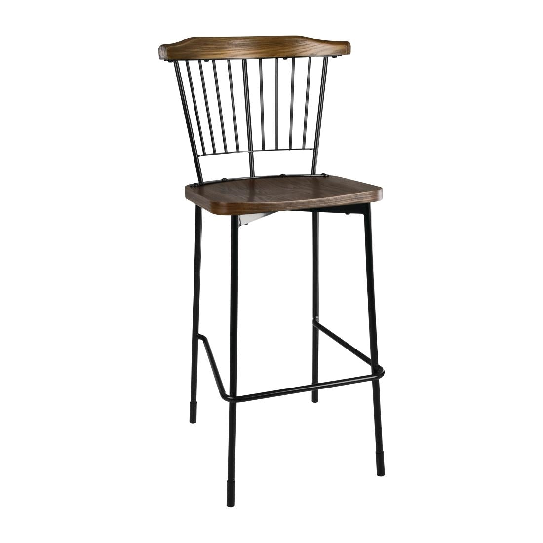 Bolero Scandi High Stools Black (2 Pack)