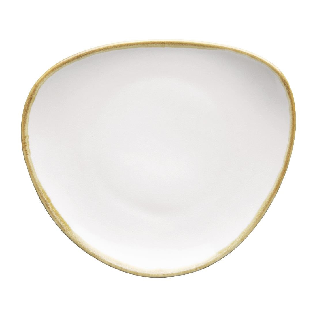 Olympia Kiln Triangular Plates Chalk 165mm (6 Pack)