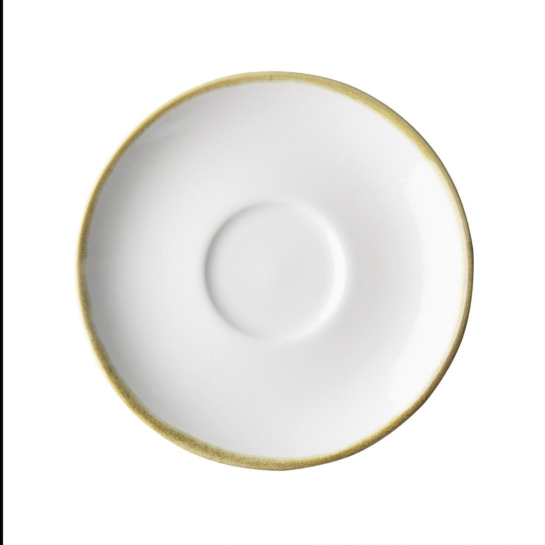 Olympia Kiln 230ml Cups Saucers Chalk 140mm (6 Pack)