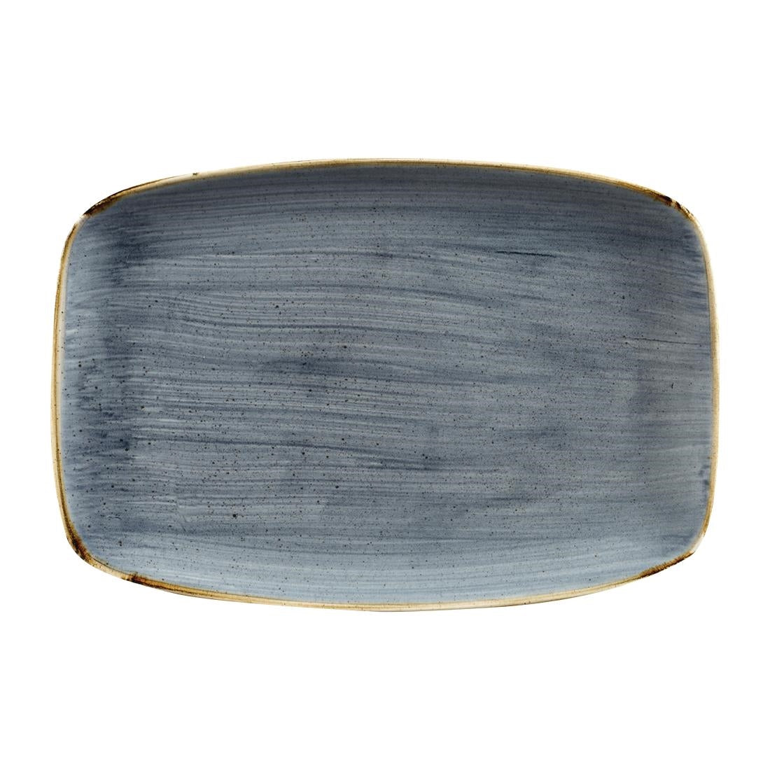 Churchill Stonecast No. 9 Oblong Chefs Plates 355 x 245mm Blueberry (6 Pack)