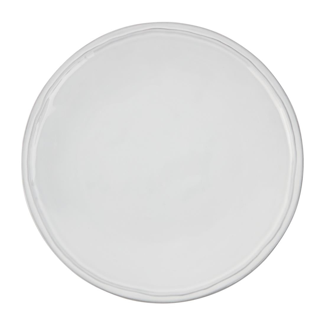 Olympia Raw Recycled Clay Coupe Plates White 220mm (6 Pack)