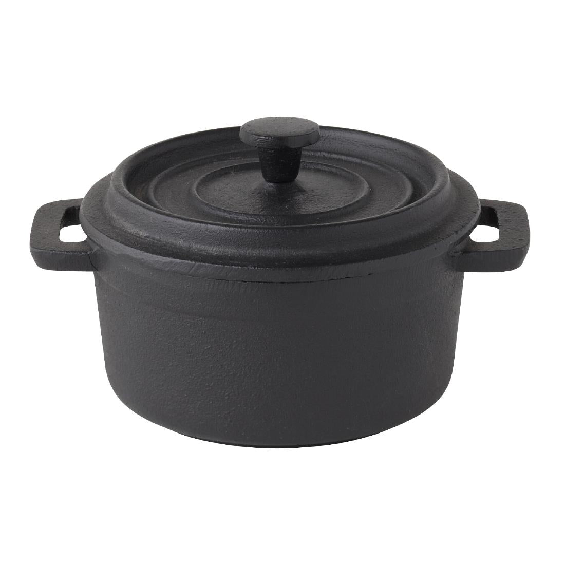 Utopia Pot Staub Round Black 100mm (6 Pack)