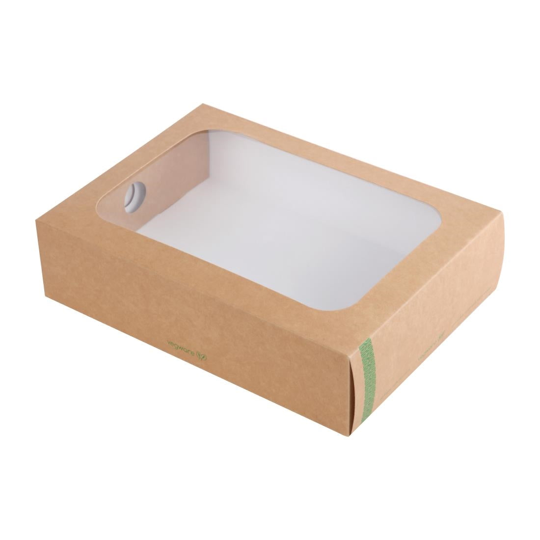 Vegware Compostable Sandwich Platters Box with Insert and Lid (50 Pack)