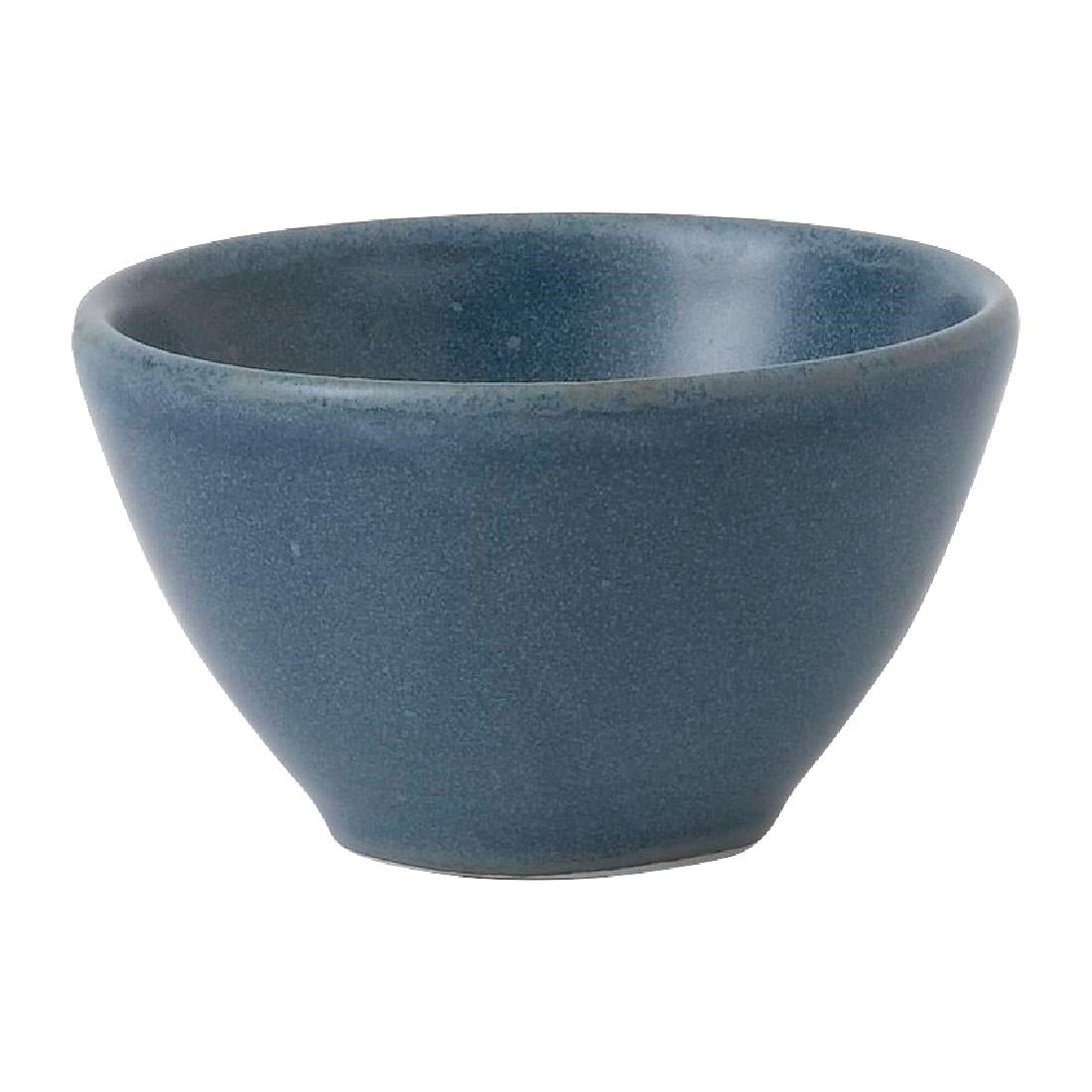 Churchill Super Vitrified Nourish Oslo Blue Contour Dip Pots 60ml (12 Pack)