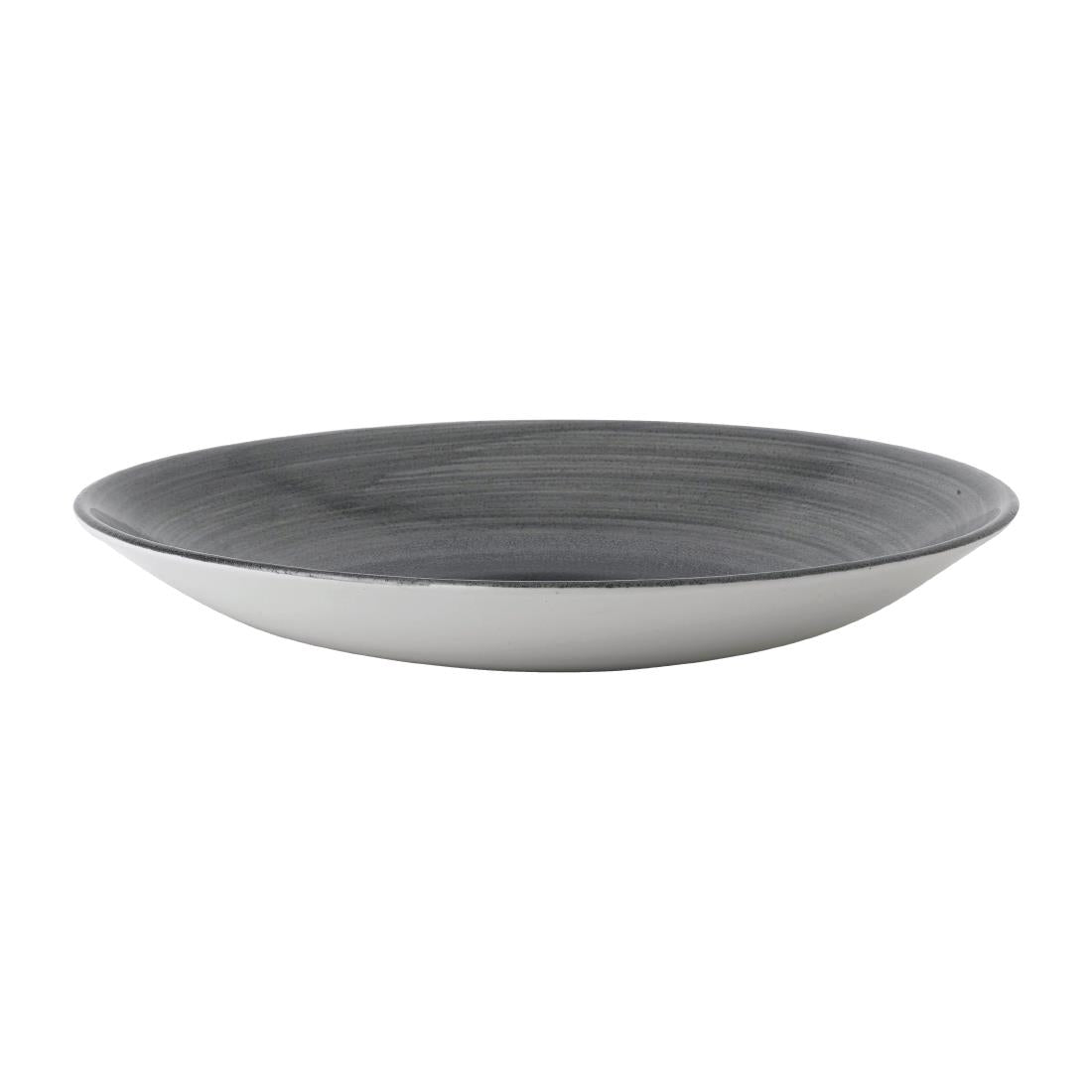 Churchill Stonecast Aqueous Deep Coupe Plates Grey 279mm (12 Pack)