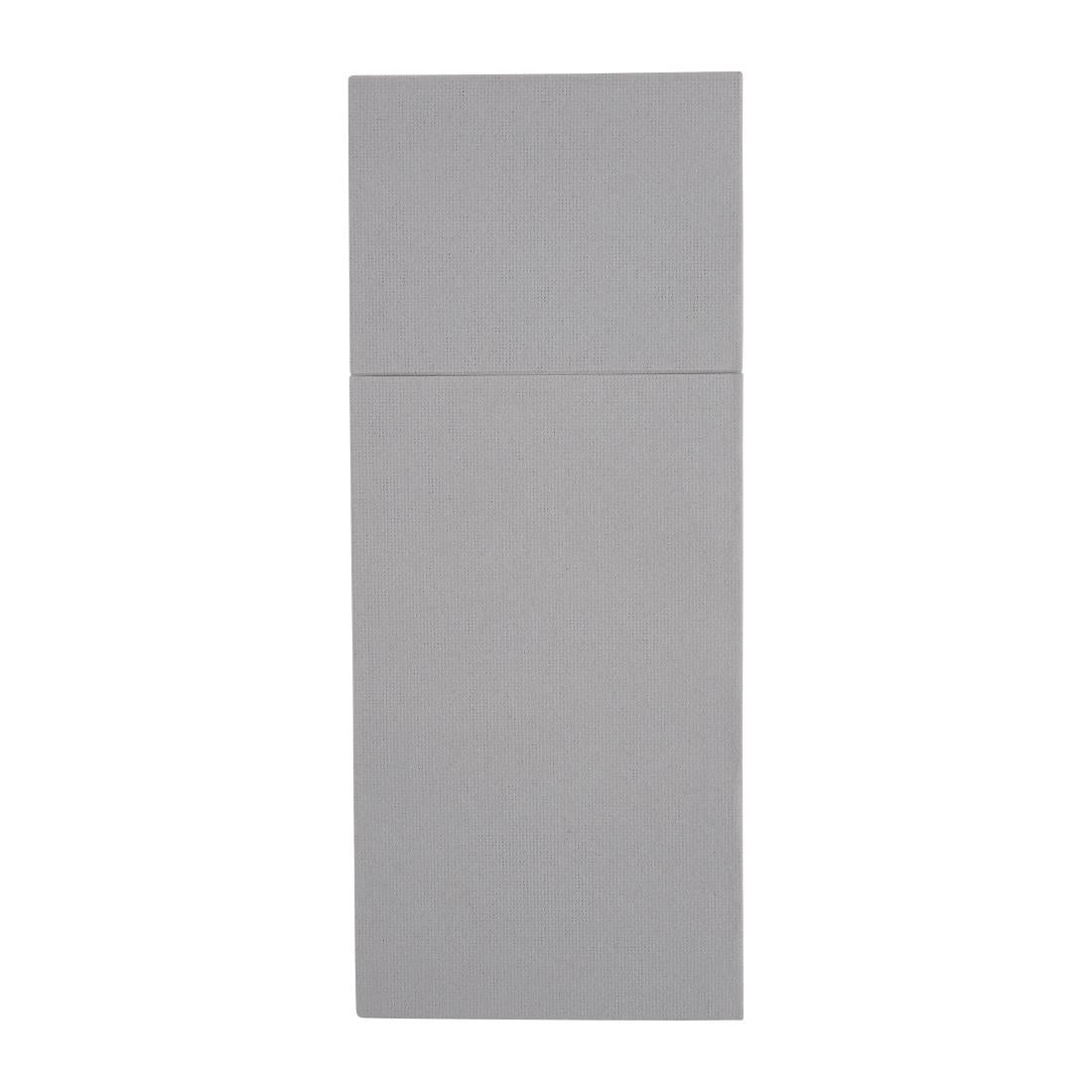 Fiesta Recyclable Premium Tablin Dinner Napkin Grey 48x40cm Airlaid Pocket Fold (400 Pack)