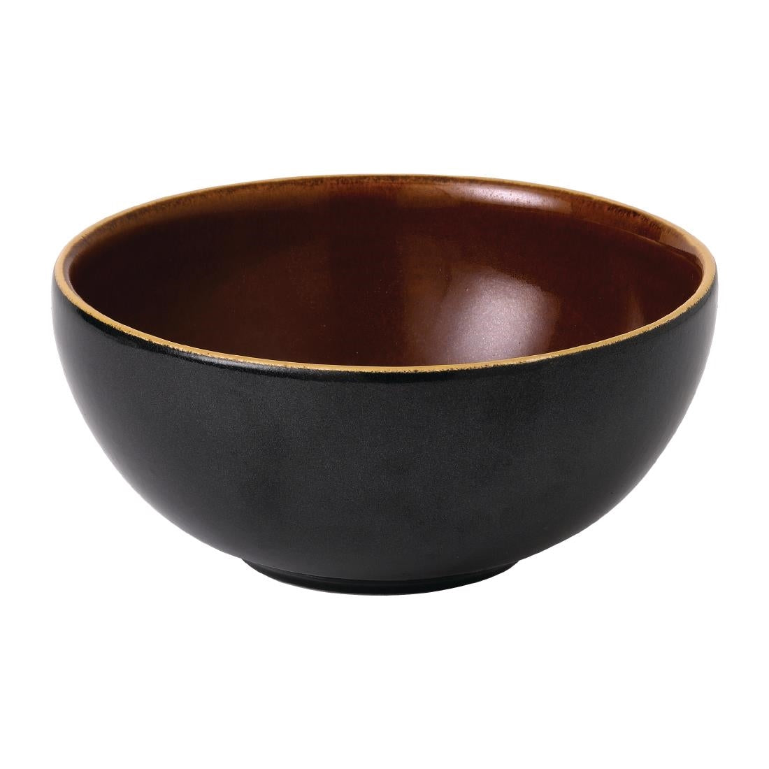 Churchill Super Vitrified Nourish Tokyo Black Deep Bowls 155mm (6 Pack)