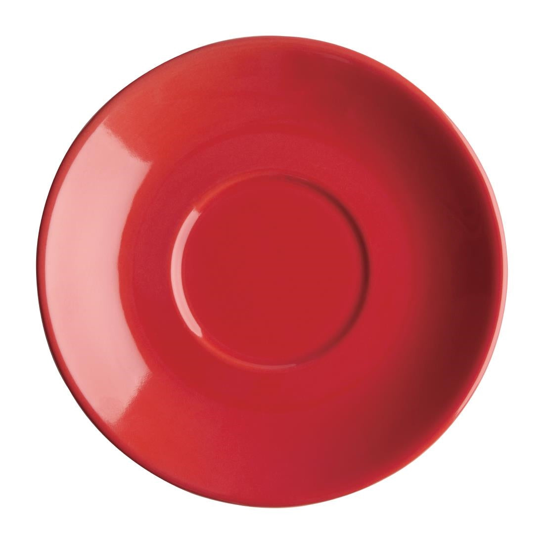 Olympia Cafe Red Saucers 131mm (12 Pack)