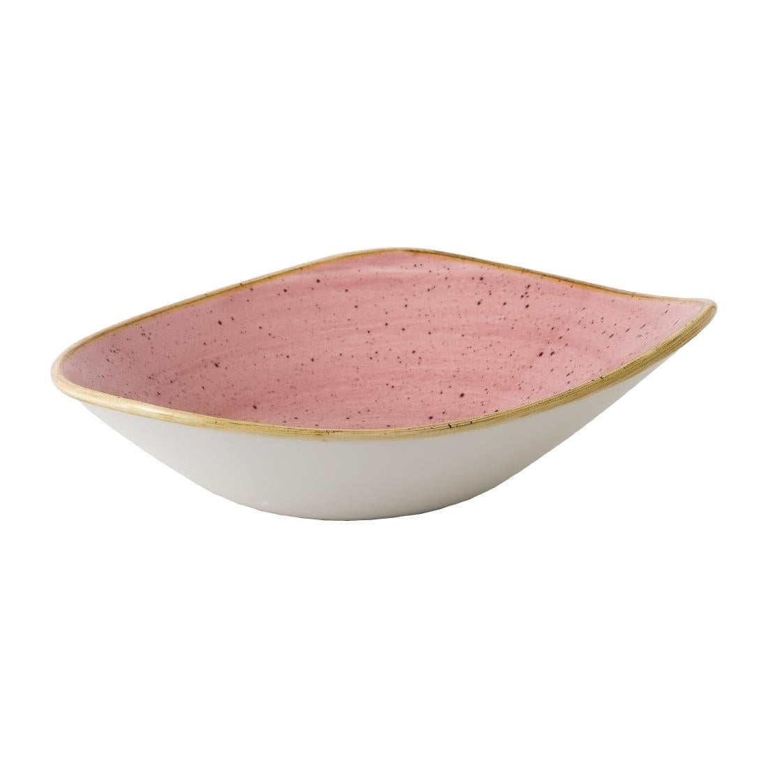 Churchill Stonecast Triangle Bowls Petal Pink 21oz (12 Pack)