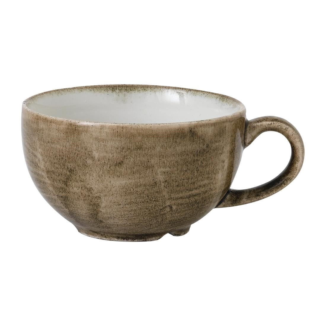 Stonecast Patina Antique Taupe Cappuccino Cups 12oz (12 Pack)