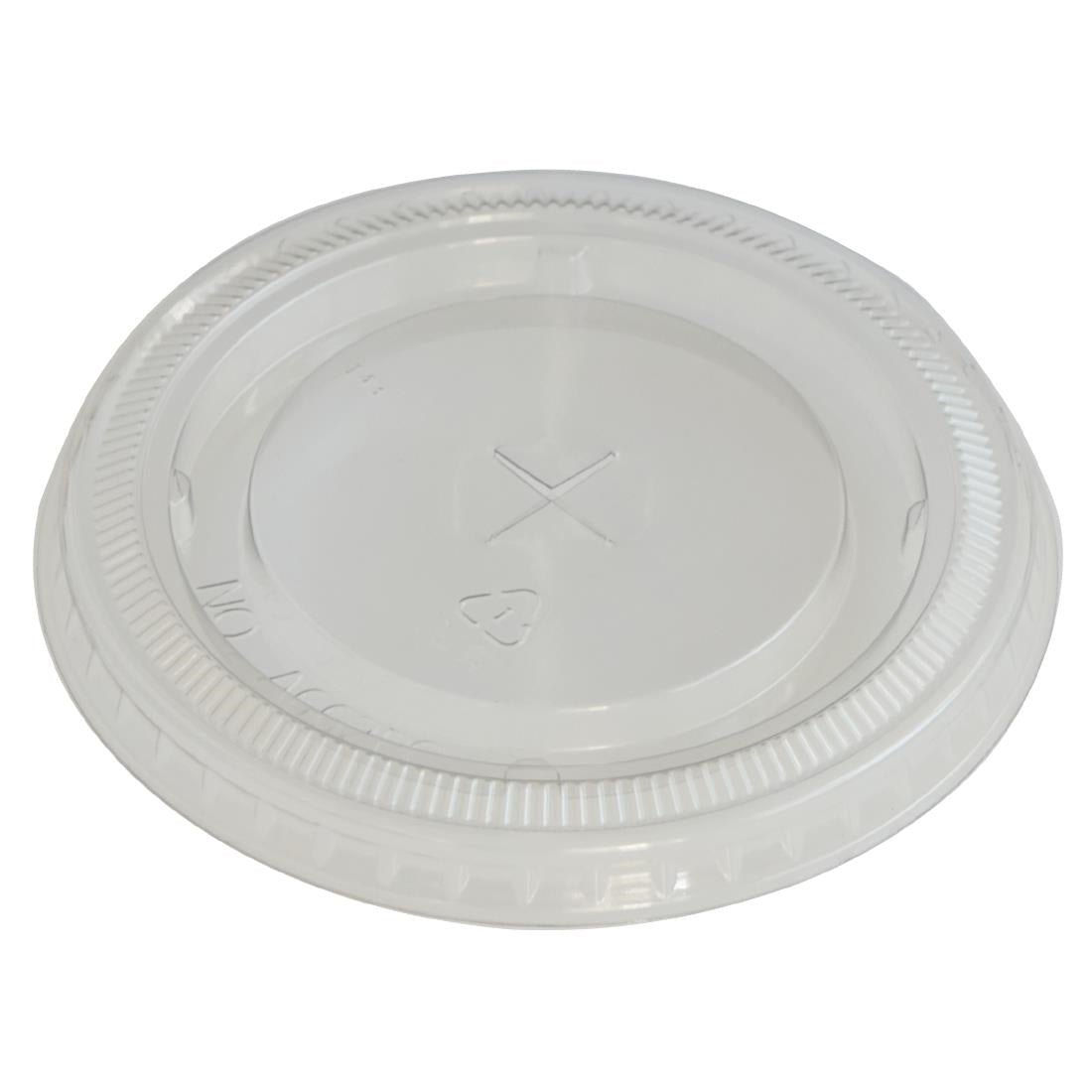 eGreen RPET Flat Lid with Straw Hole 93mm (1000 Pack)