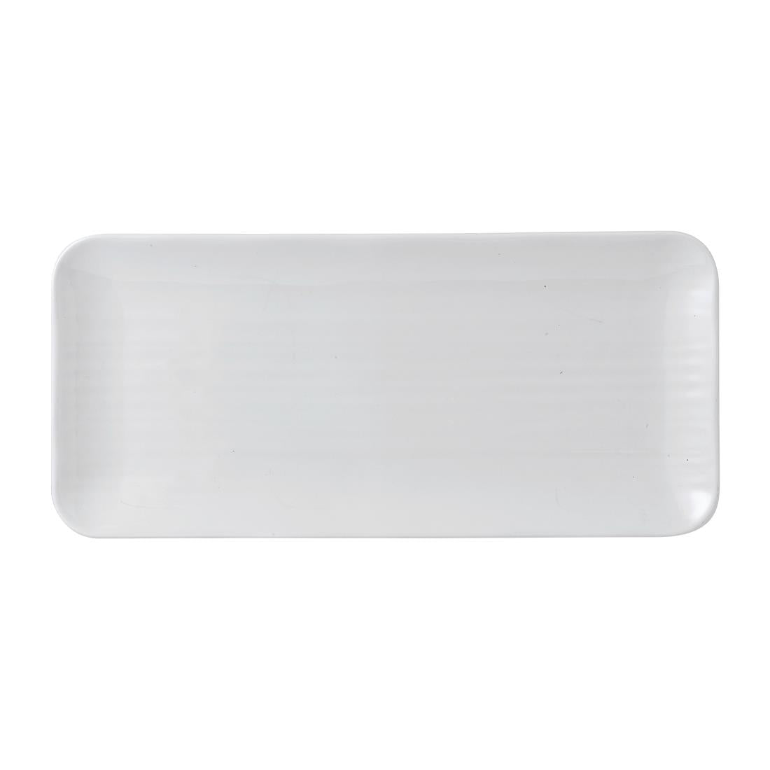 Dudson White Organic Rectangular Plates 346x156mm (6 Pack)