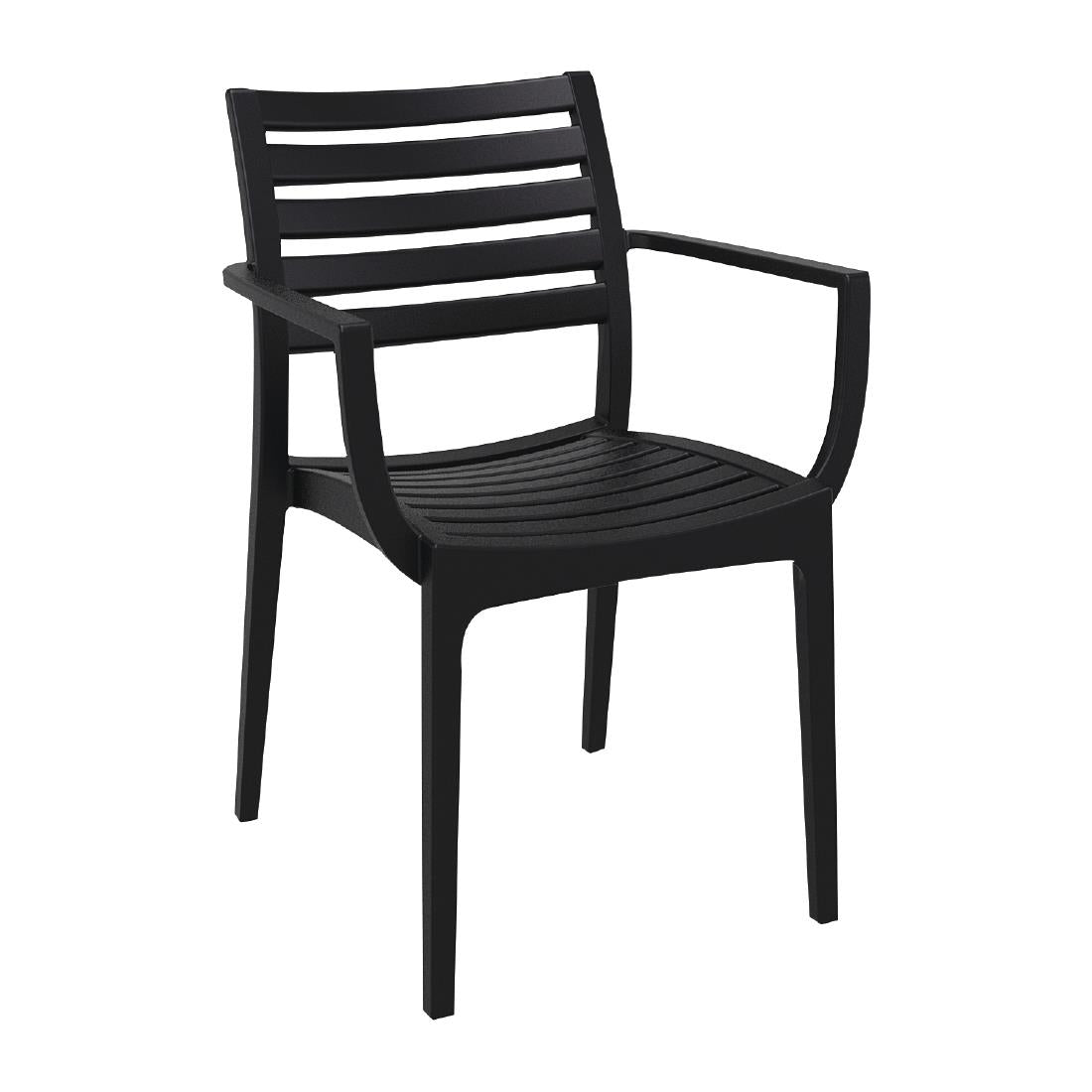 Artemis Arm Chair Black (2 Pack)