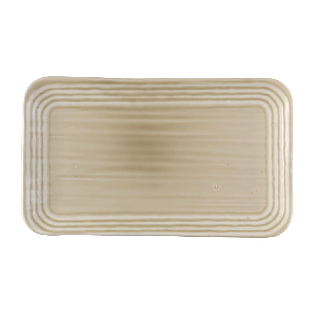 Dudson Harvest Norse Linen Organic Rect Plate 270x160mm (12 Pack)