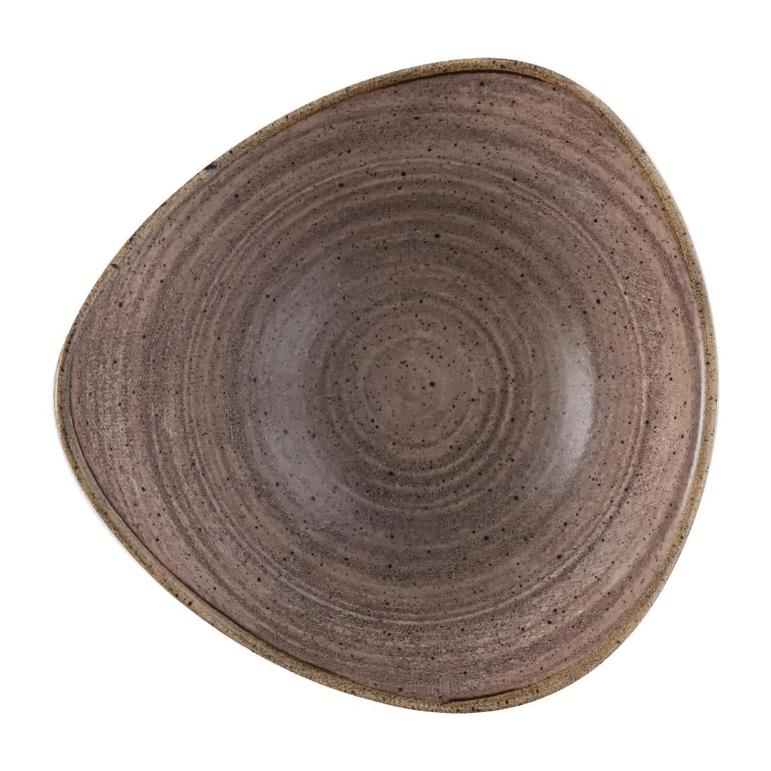 Churchill Stonecast Raw Lotus Plate Brown 229mm (12 Pack)