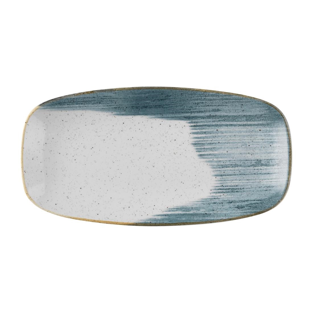 Churchill Stonecast Accents Chefs Oblong Plate Blueberry 287x152mm (12 Pack)