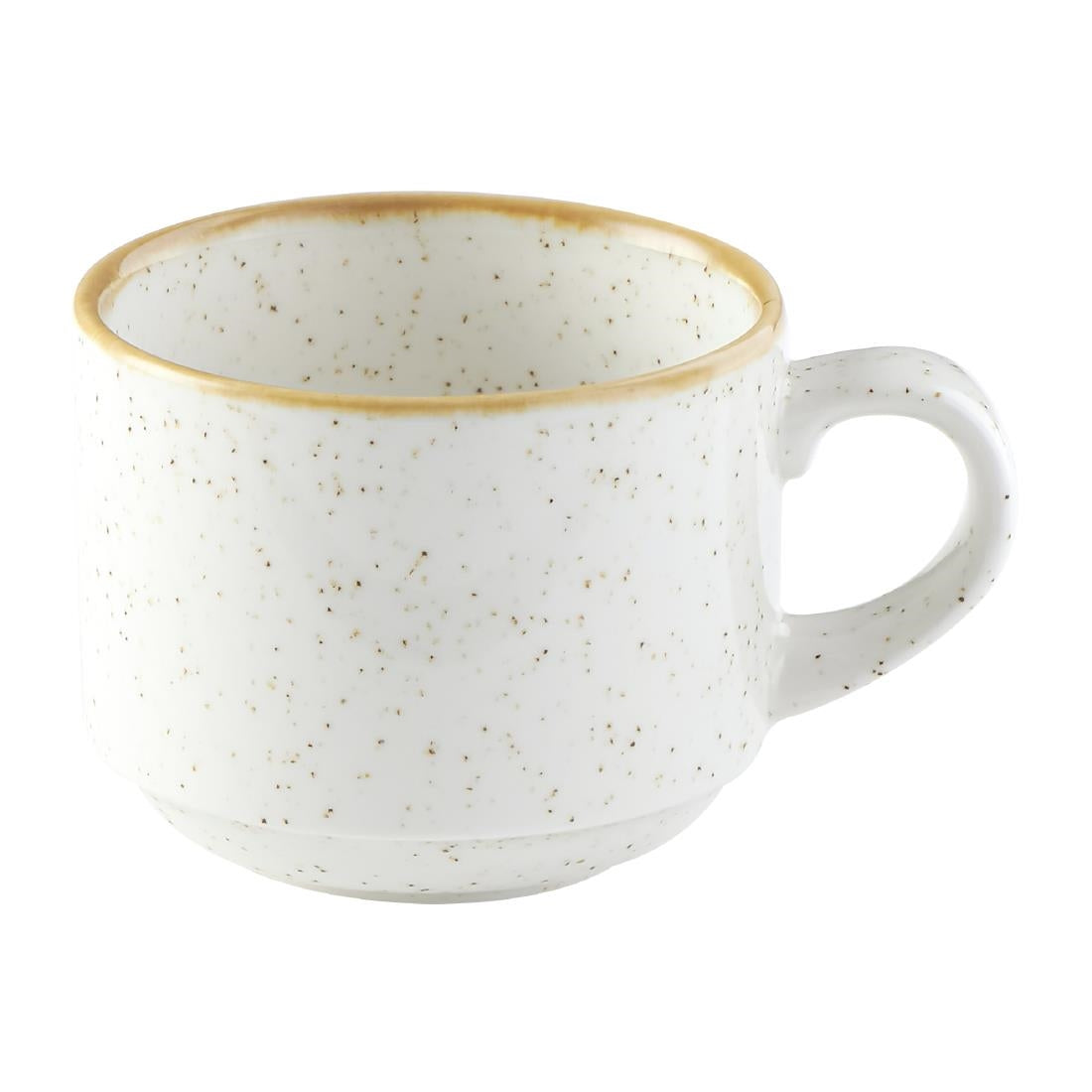 Churchill Stonecast Profile Stacking Cups Barley White 227ml (12 Pack)