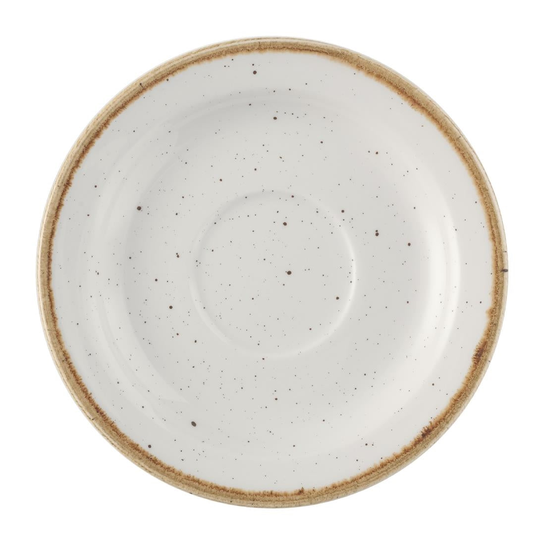 Churchill Stonecast Profile Saucers Barley White 150mm (12 Pack)