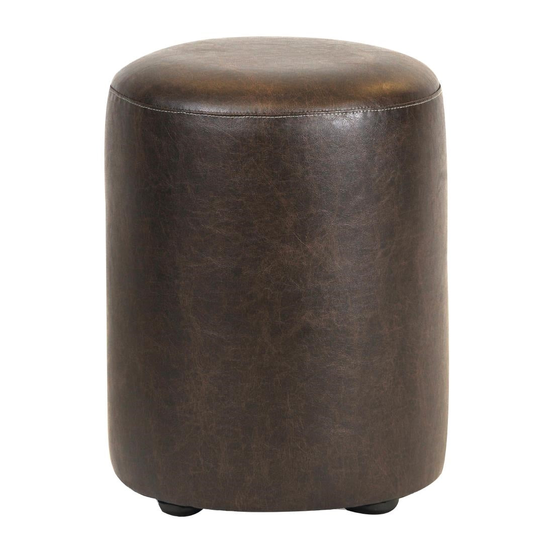 Cylinder Faux Leather Bar Stool Peat (2 Pack)