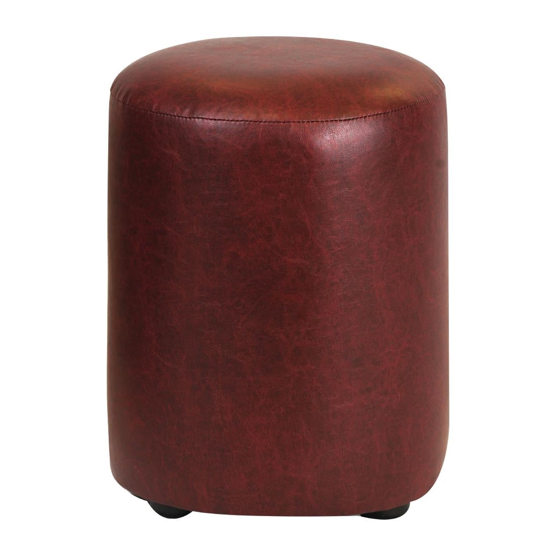 Cylinder Faux Leather Bar Stool Garnet (2 Pack)