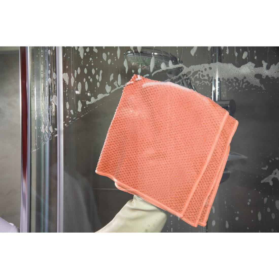 Spontex MF Pro Recycled Microfibre Cloth Red (5 Pack)