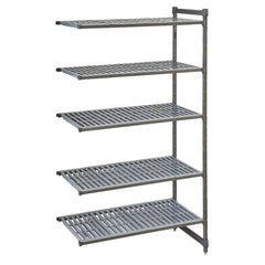 Cambro Camshelving Basics Plus Add-On Unit 5 Tier With Vented Shelves 2140(H)x 870(W)x 610(D)mm