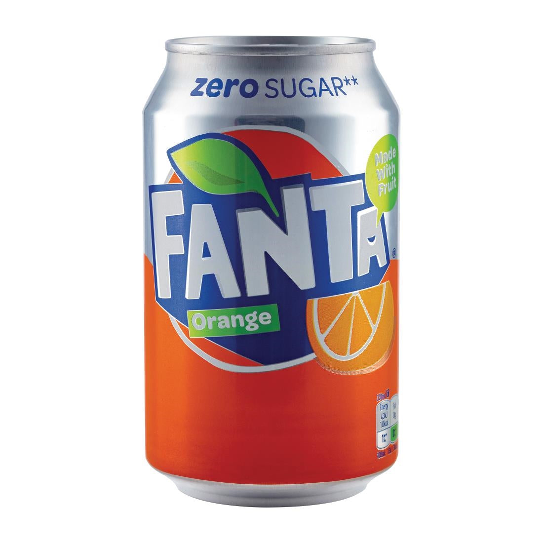 Fanta Zero Orange Cans - 330ml (24 Pack)