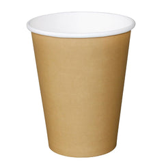 Fiesta Recyclable Coffee Cups Single Wall Kraft 340ml/12oz (1000 Pack)
