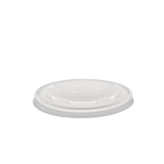 Vegware Compostable Hot Food Pot Flat Lids 350ml / 12oz and 455ml / 16oz (500 Pack)