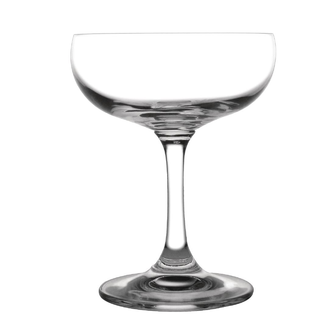 Olympia Bar Collection Crystal Champagne Saucers 200ml (6 Pack)
