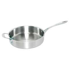 Vogue Stainless Steel and Aluminium Tri-Wall Sauté Pan 24cm