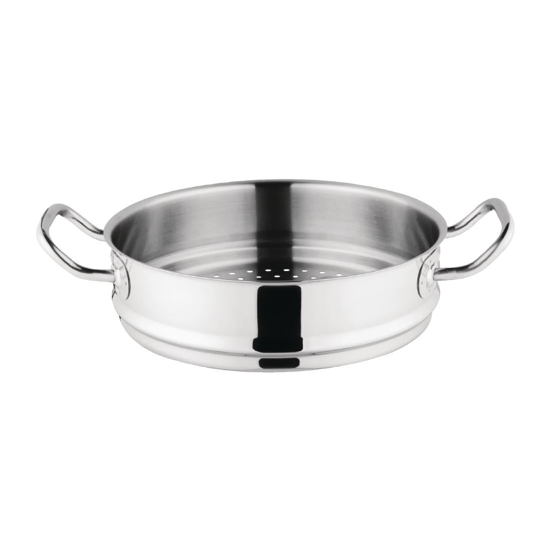 Vogue Stainless Steel and Aluminium Tri-Wall Steamer 24cm