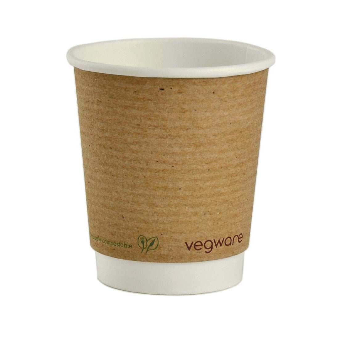 Vegware Compostable Coffee Cups Double Wall 230ml / 8oz (500 Pack)