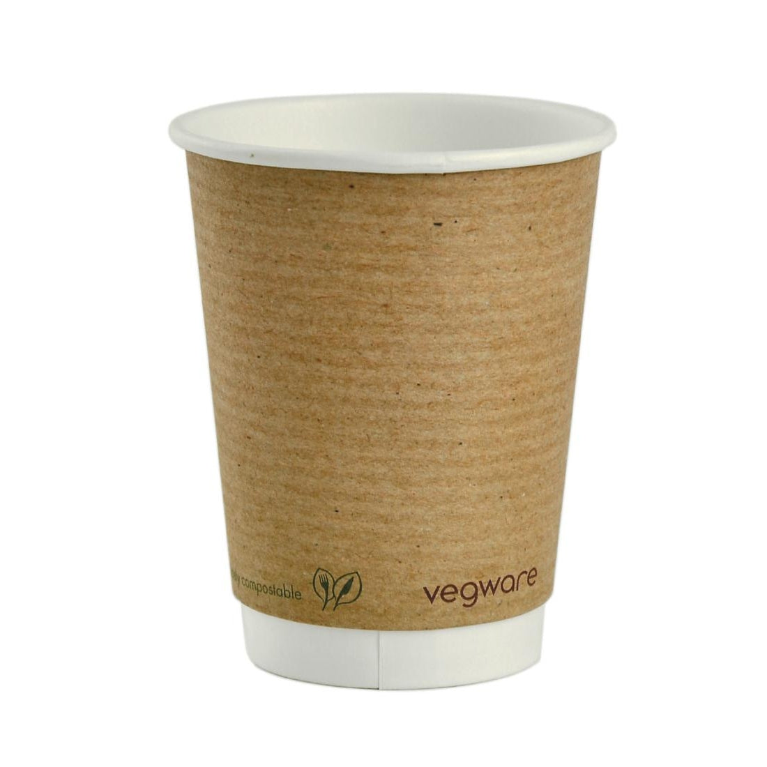 Vegware Compostable Coffee Cups Double Wall 340ml / 12oz (500 Pack)