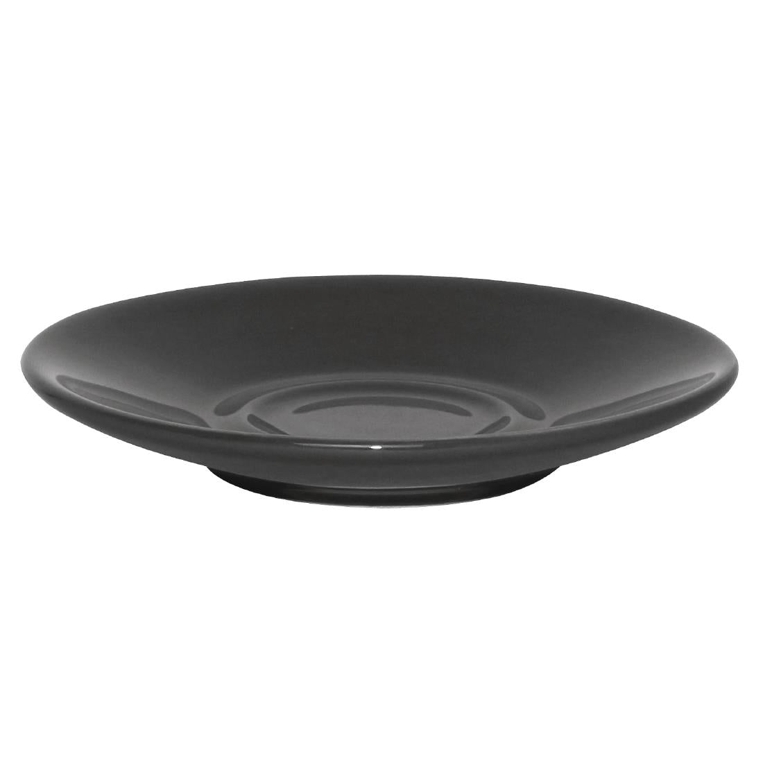 Olympia Cafe Espresso Saucers Charcoal 117mm (12 Pack)
