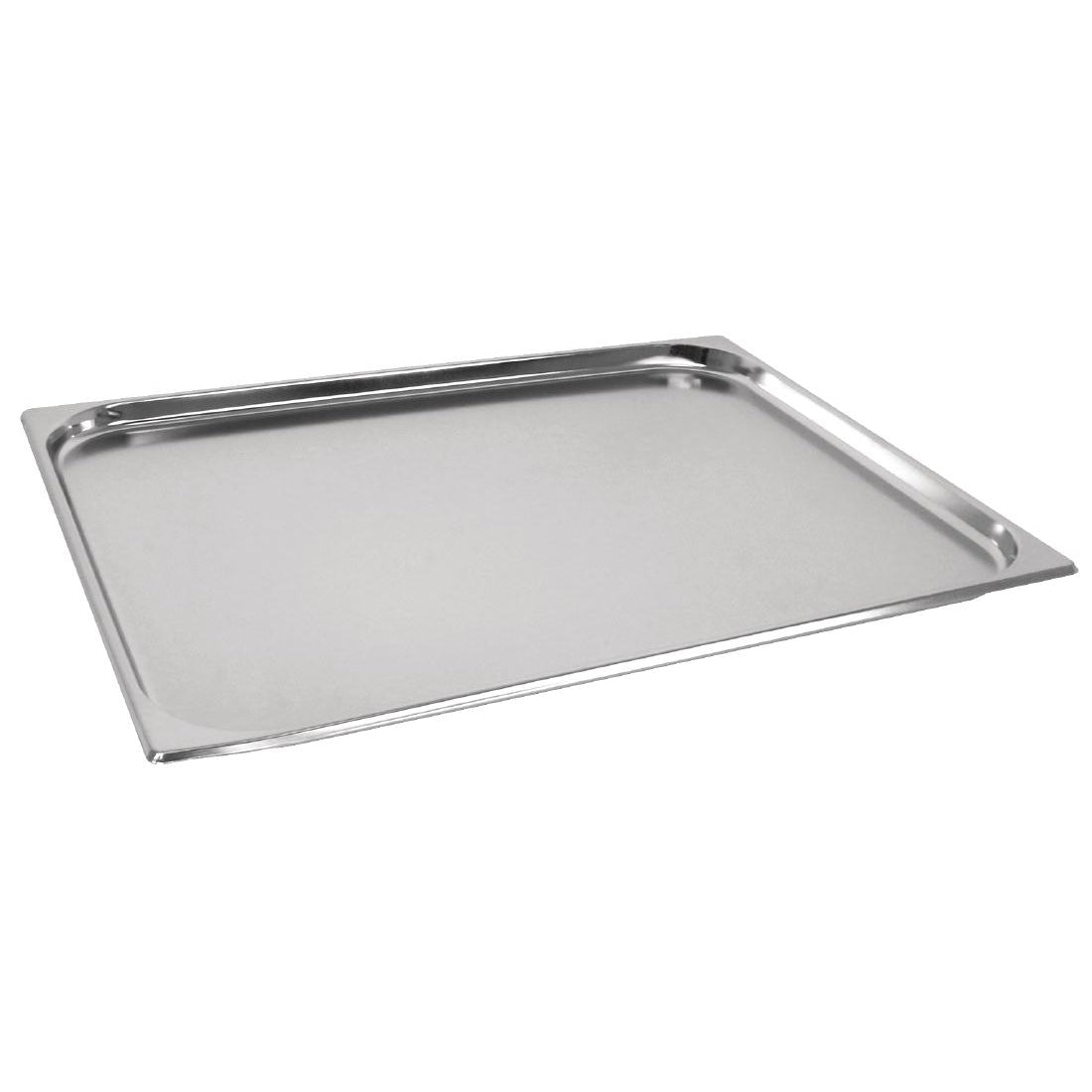 Vogue Stainless Steel 2/1 Gastronorm Tray 20mm