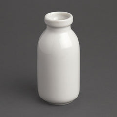 Olympia Whiteware White Mini Milk Bottles 145ml (12 Pack)