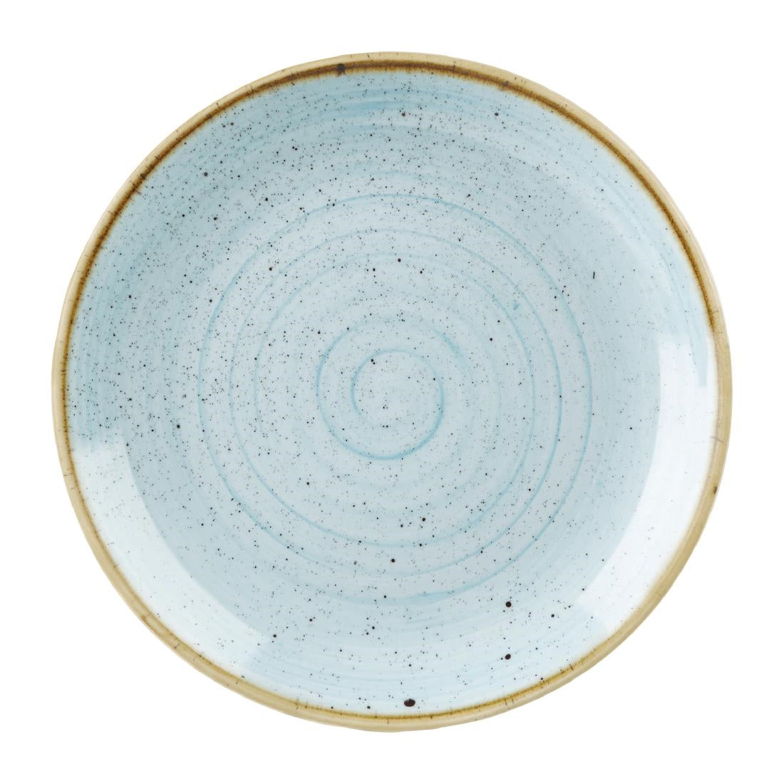 Churchill Stonecast Round Coupe Plates Duck Egg Blue 295mm (12 Pack)