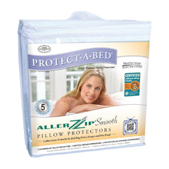 Mitre Comfort Allerzip Smooth Pillow Protector (2 Pack)