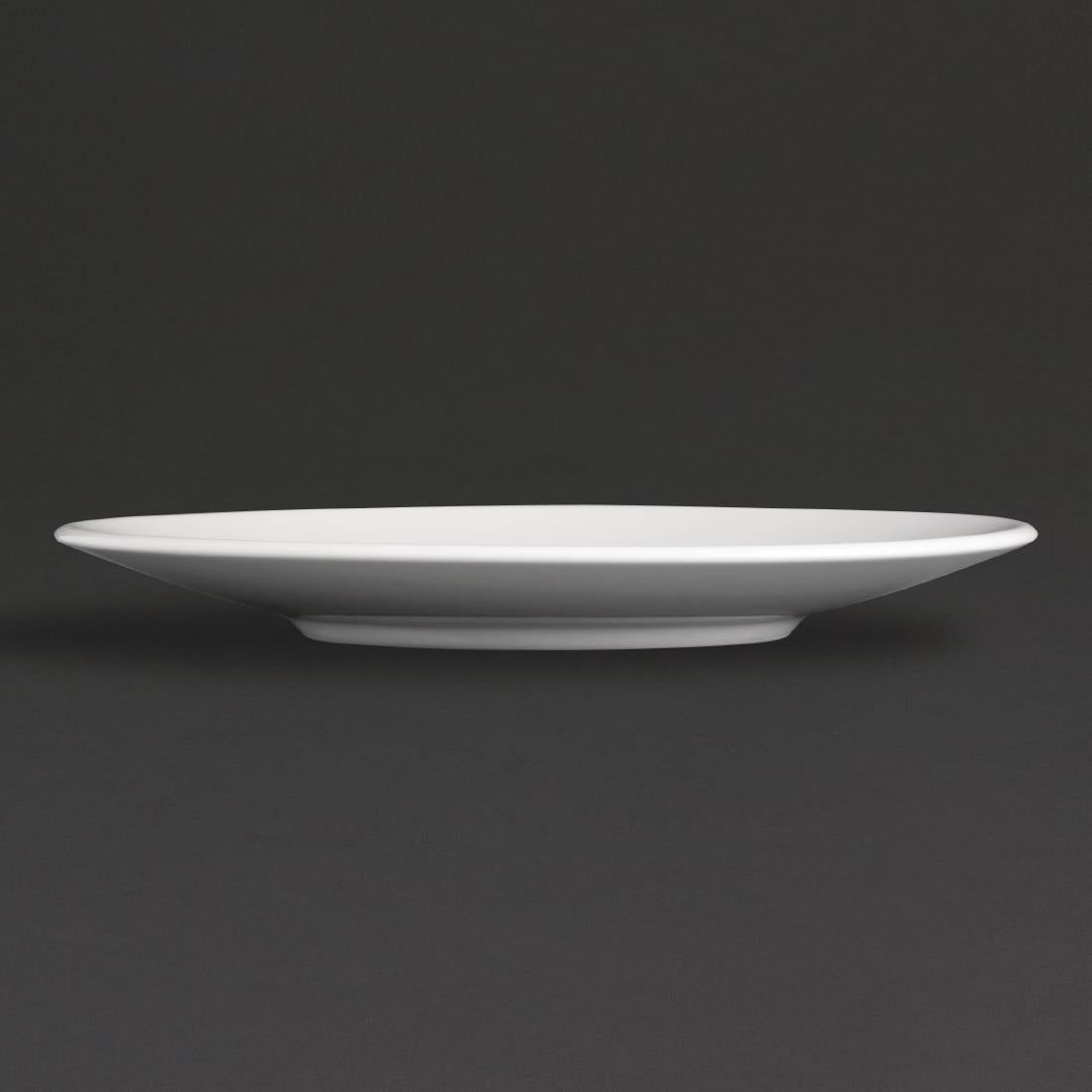 Royal Porcelain Classic White Tea Cups Saucers 145mm (12 Pack)