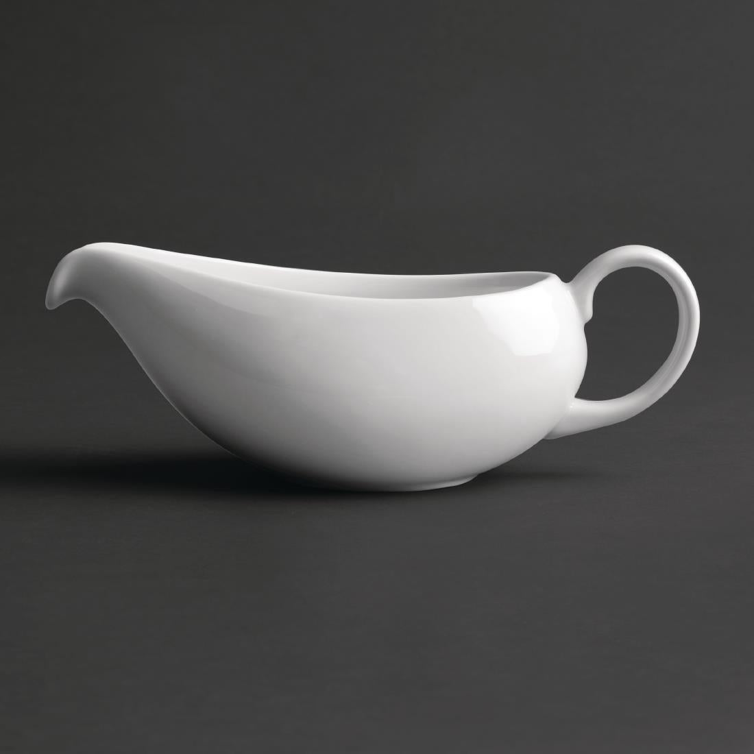 Royal Porcelain Classic White Gravy Boat 380ml (2 Pack)
