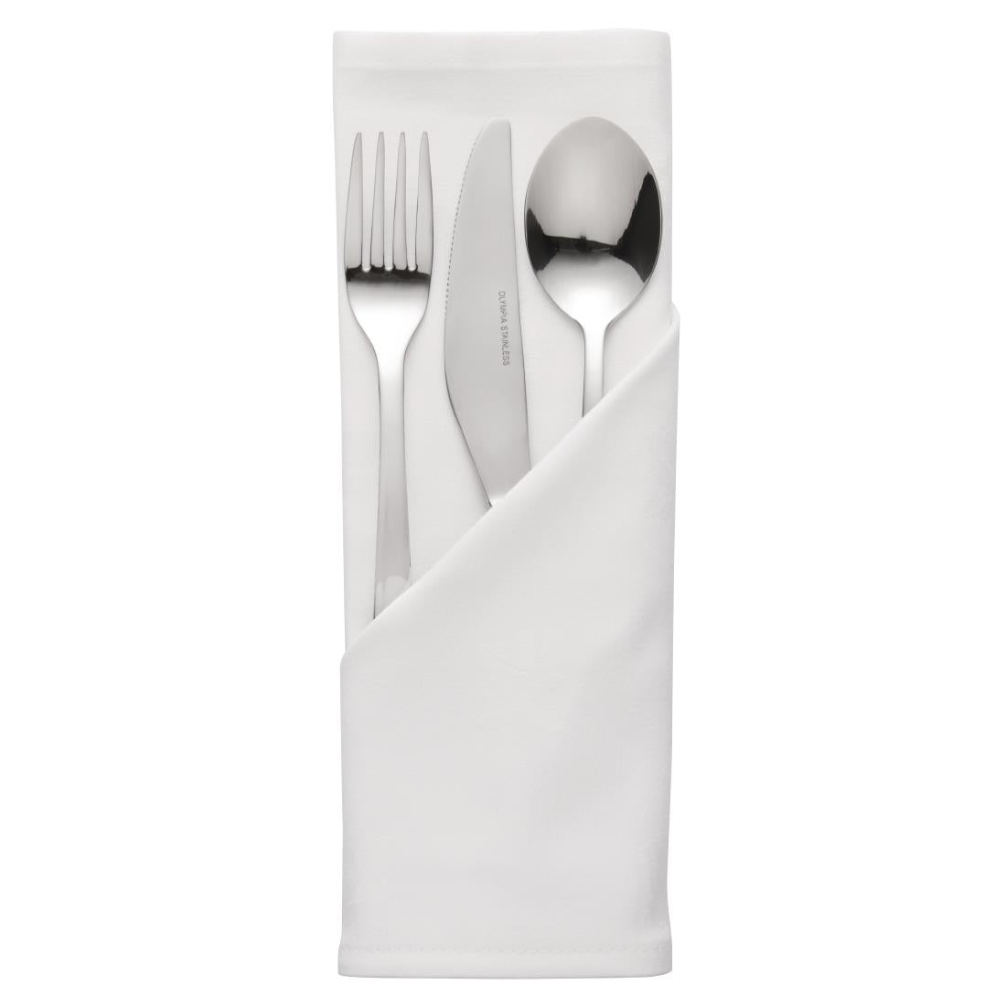 Occasions Polyester Napkins White (10 Pack)